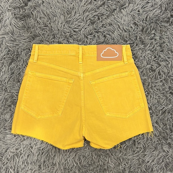 NEW • Frame Denim • Le Brigette Cloud High Waist Denim Shorts Cut Off Citrine 25 - Picture 6 of 6